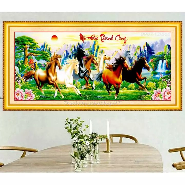 Tranh đính đá giá sỉ ngựa Mã Đáo Thành Công VS007 222979