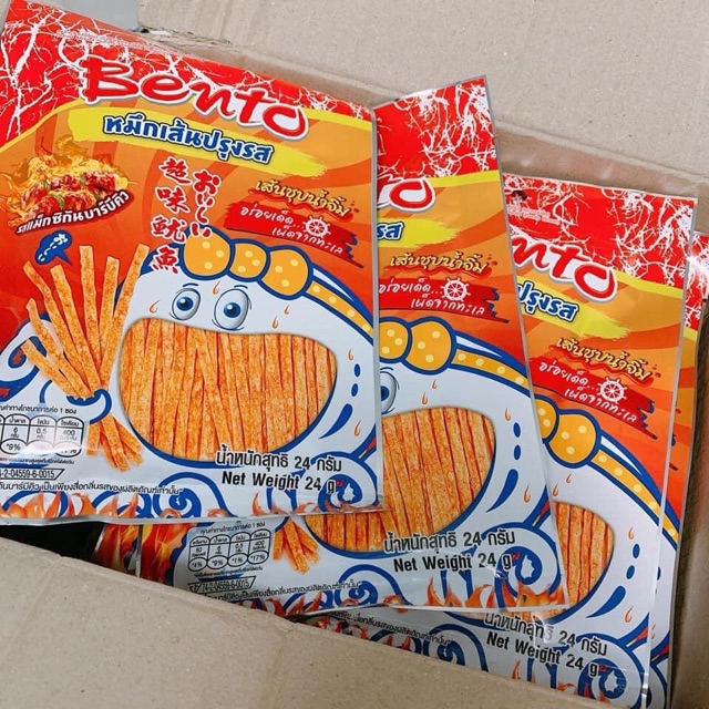 Mực Bento Sợi Thái Lan Cay Siêu Ngon - Hàng Có Sẵn, Date Mới ( ĐỒ ĂN VẶT THÁI LAN ) | BigBuy360 - bigbuy360.vn