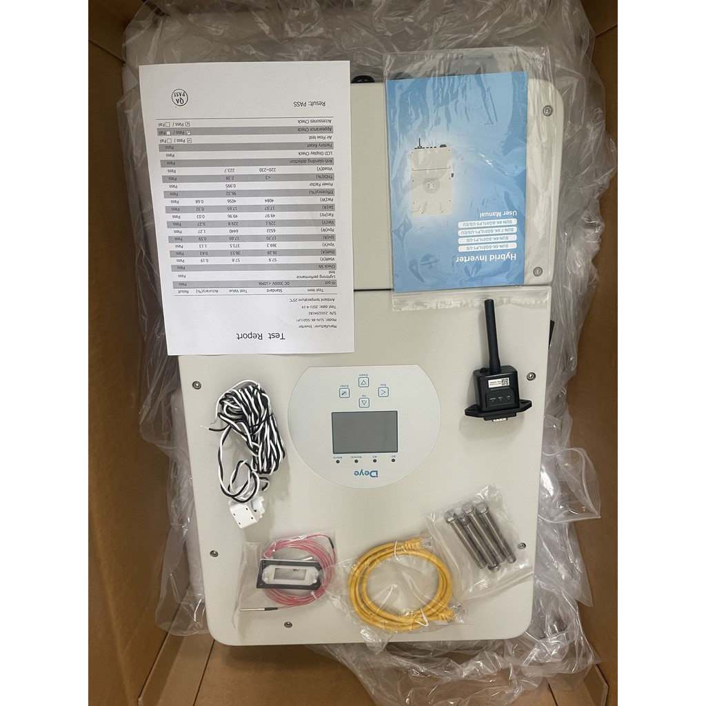 BIẾN TẦN HÒA LƯỚI LƯU TRỮ DEYE 8KW 1 pha, INVERTER HYBRID DEYE 8KW Model: SUN-8K-SG05LP1-EU