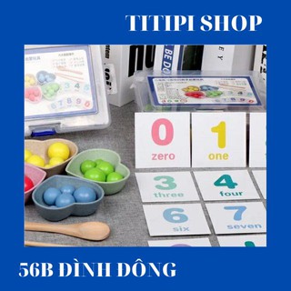 Siêu giảm giá Gắp bi gỗ Học toán cho bé