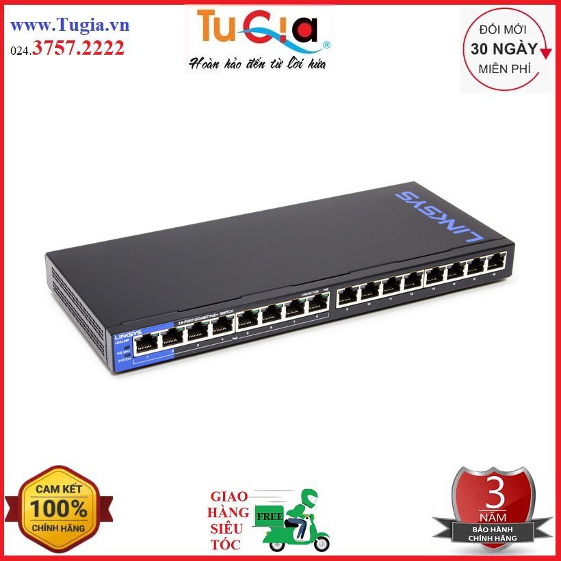 Thiết bị chia mạng Linksys LGS116AP Hàng chính hãng