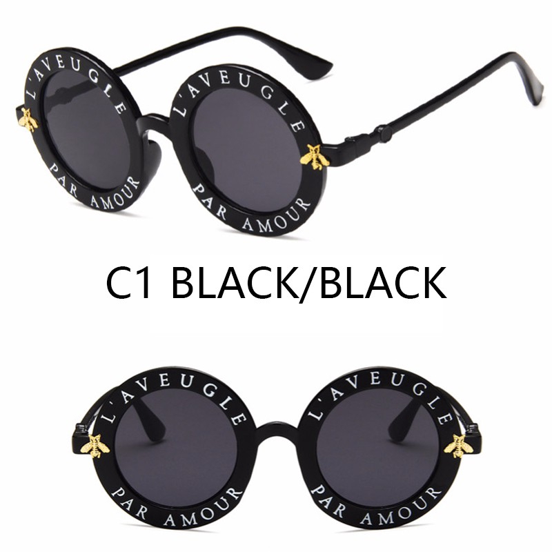 Korean Ulzzang Fashion Vintage Round Sunglasses Women/Men Sun Glasses