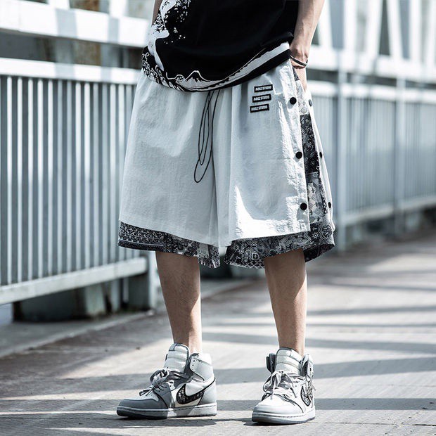 Quần ngắn ống rộng Phong Cách Hàn Quốc Dành Cho Nam
