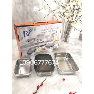 Bộ 3 Khay Inox 304 Đựng Thực Phẩm Trữ Đông Lạnh.