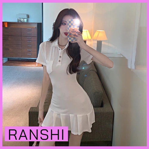 Váy Polo Đuôi Cá RANSHI Đầm Body Trẻ Trung Chất Thun Gân Dày Dặn Che Khuyết Điểm HÀNG LOẠI 1 - RBD019
