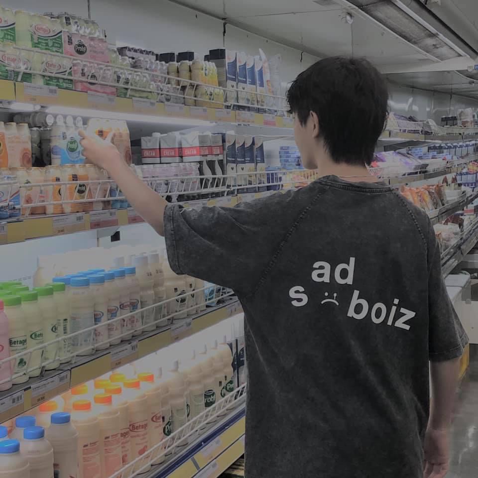 Áo Thun SAD BOIZ Dusty Wash Màu Xám Loang Nam Nữ Tay Lỡ Unisex, Tee Local Brand Sadboy Sadboiz Vibes SATO SHOP