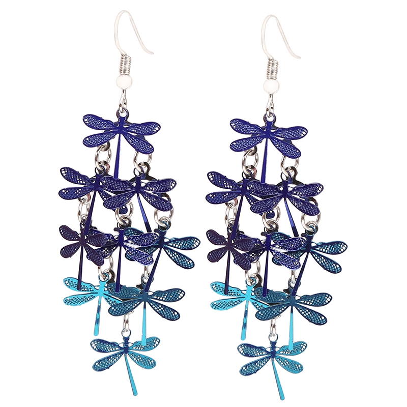 Fashion Personality Dragonfly Earrings Environmental Earrings Jewelry