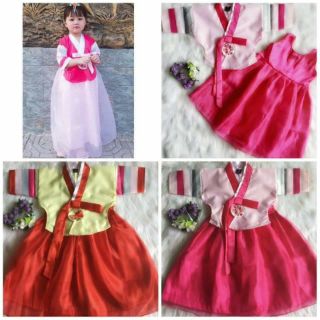 [NHẬP KIDTET hoàn 15% xu đơn 150k] HANBOK CHO BÉ GÁI CỰC XINH