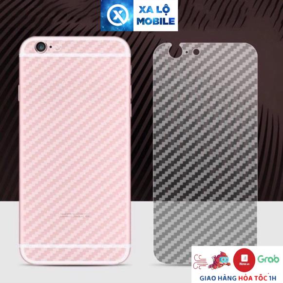 Thanh lý xả kho Miếng dán carbon mặt lưng cho iPhone 7 8 X XR không viền