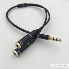 🚀Cáp Chia Audio Tai Nghe 🚀1 Ra 2 Chuẩn 3.5 mm    Hàng Xịn  Đầu Bọc Nhôm Bảo Hành 6 Tháng