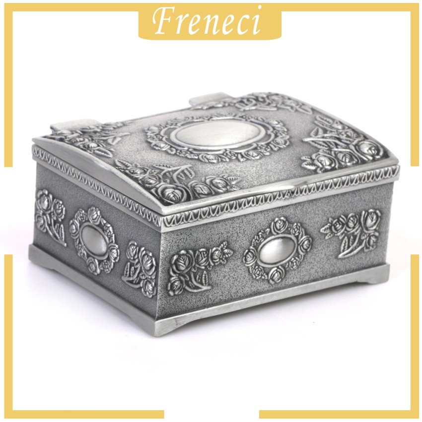 Hộp Thiếc Đựng Trang Sức Hình Ngực Kho Báu Phong Cách Vintage