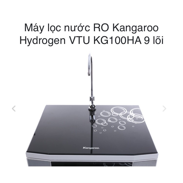 Máy lọc nước Kangaroo Hydrogen KG100HA vỏ VTU đen