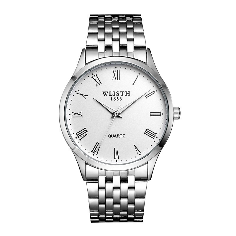 ĐỒNG HỒ NAM DÂY THÉP KHÔNG GỈ cao cấp WLISTH W1853 chay 3 kim + tặng pin