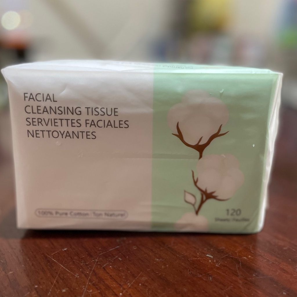 120 tờ Khăn cotton đa năng tiện dụng mềm mịn Miniso
