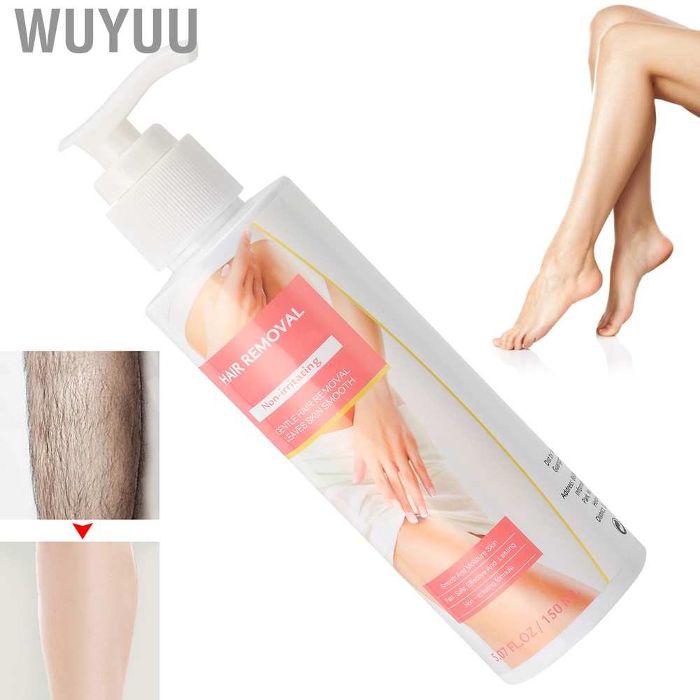 Wuyuu 150ML Body Depilatory Cream Painless Hair Removal Skin‑Friendly Remover for Women Men