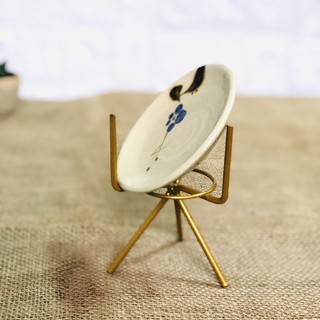 Dĩa gốm mộc hoa