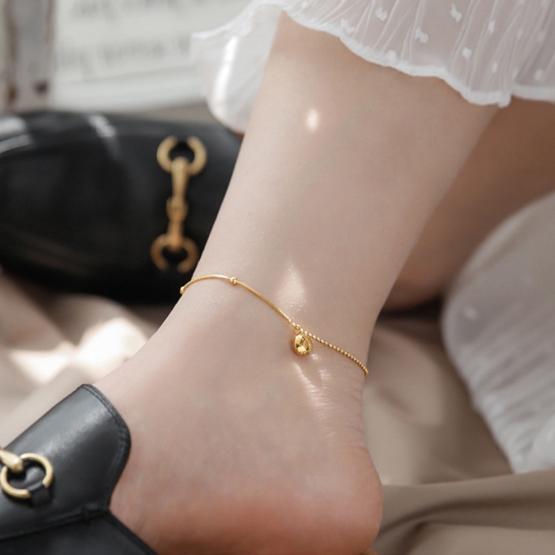 Lắc chân may mắn mạ vàng 18k sang trọng dành cho nữ