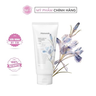 Sữa rửa mặt Chiết Xuất Hoa Iris Mamonde Triple Multi Cleansing Foam Flower Iris