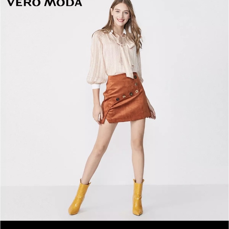 áo sơ mi lụa cột nơ Vero Moda