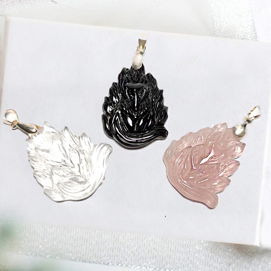 Mặt dây chuyền nữ mặt hồ ly trợ duyên nhiều màu hợp mệnh, mang lại may mắn - Tuệ Lâm