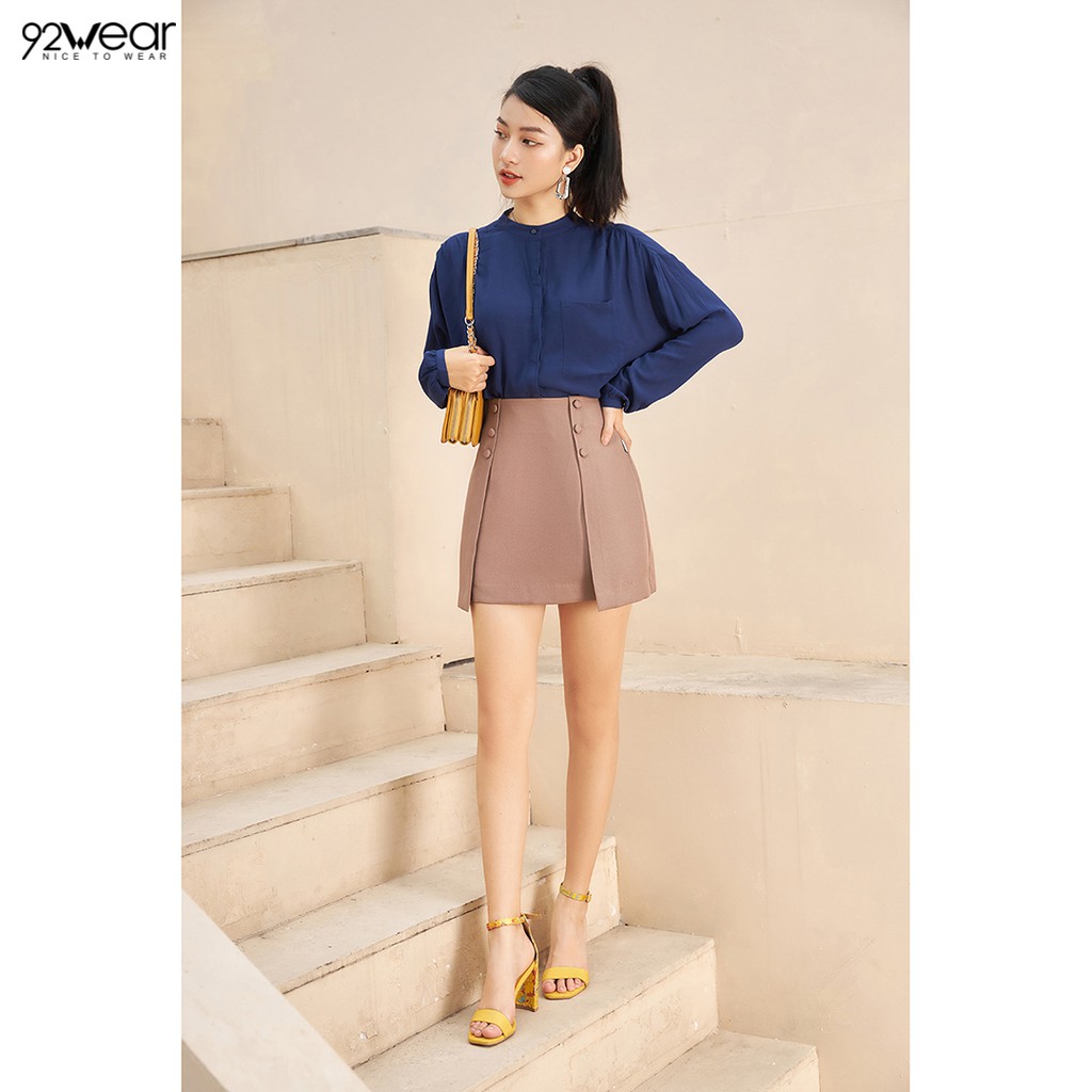 Chân váy ngắn nữ 92WEAR ( 3 MÀU) đủ size, dáng A Tà Bung Cạp Liền JAW0838 | BigBuy360 - bigbuy360.vn