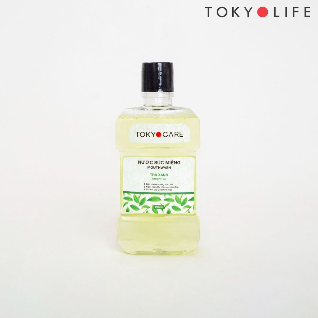 Nước súc miệng TOKYOLIFE TokyoCare Trà Xanh 250ml và 500ml