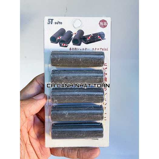 VỈ 5 ỐNG GỐM TRANG TRÍ CHO BỂ TÉP CẢNH