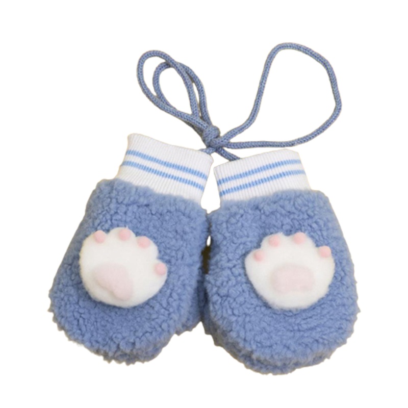 Găng Tay Hình Bàn Chân Gấu Hoạt Hình Giữ Ấm Mùa Đông