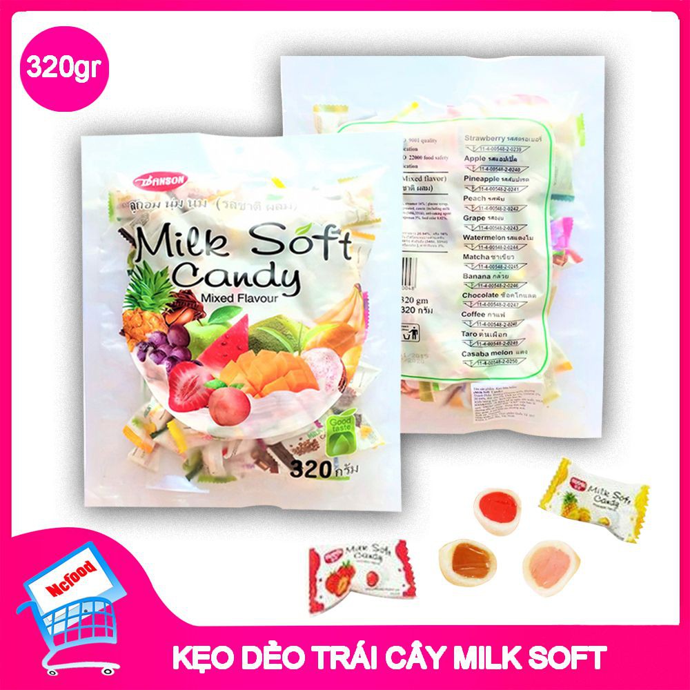 kẹo trái cây tổng hợp- Thái Lan 320g - ăn vặt SIÊU NGON