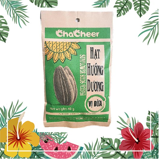 ( Combo 50 gói ) Hạt Hướng Dương Chacheer 40g vị Dừa - Mộc
