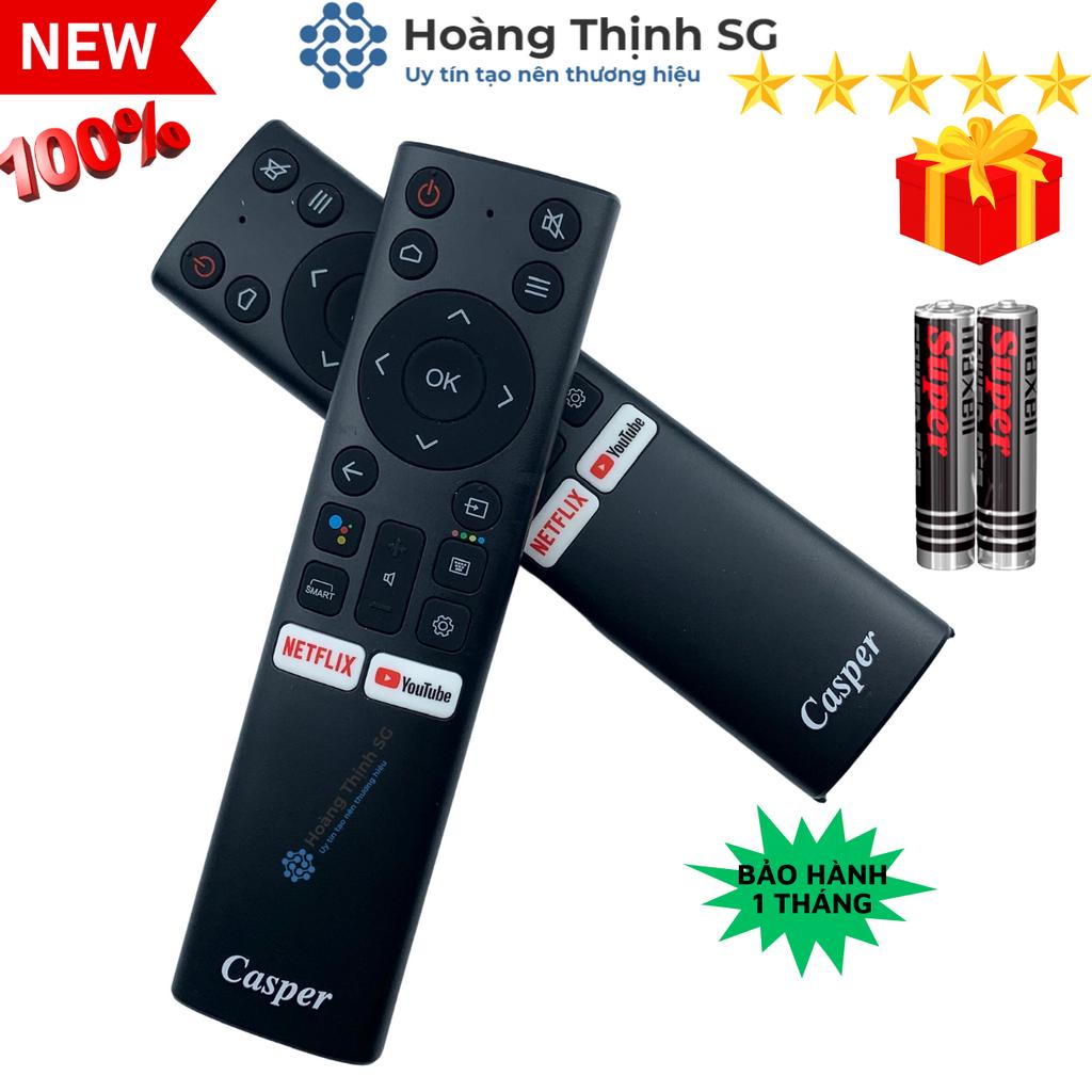 Remote điều khiển tivi Casper, Điều Khiển TV Casper Netflix - Youtube Có Giọng Nói - Tặng kèm pin