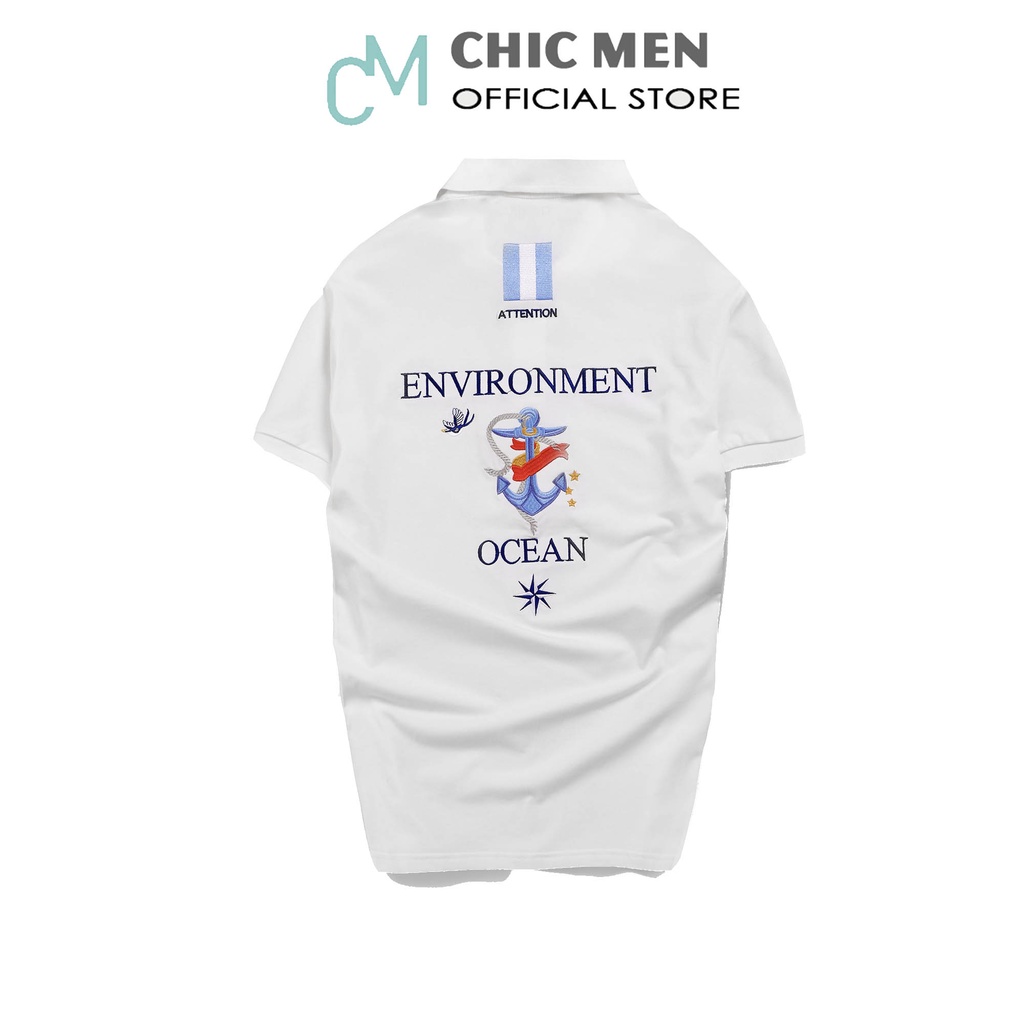 Áo POLO nam cổ bẻ, form regular CVC, vải thun cotton - CHICMEN