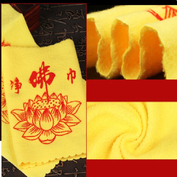 Khăn lau bàn thờ Hoa Sen 19cm*40cm