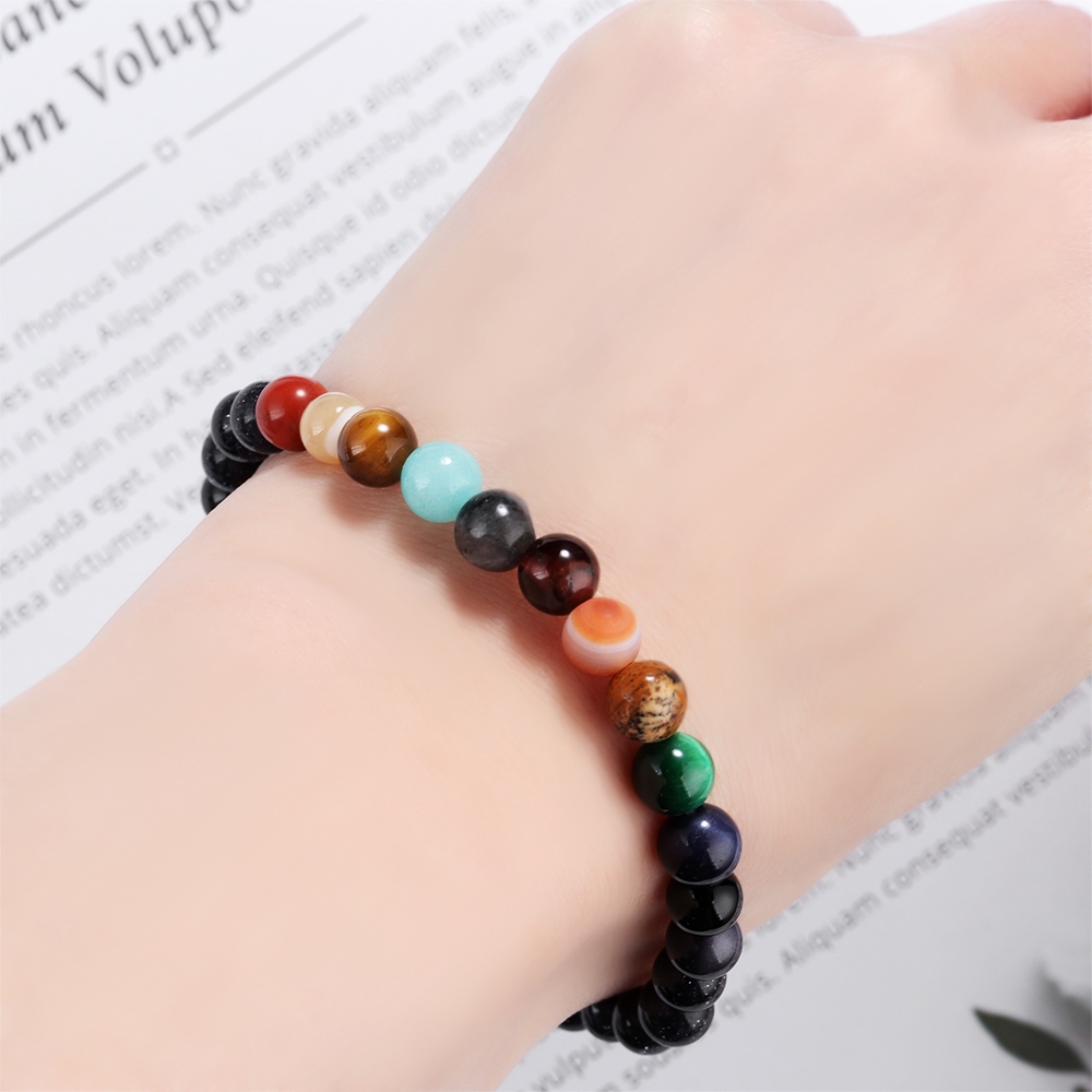 Vòng Tay Chuỗi Hạt Hình Các Hành Tinh Vũ Trụ Cho Nam Và Nữ