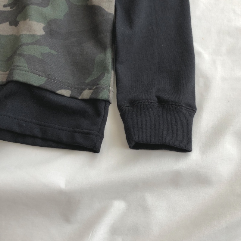 Áo Hoodie Camo Tay Dài Phong Cách Hàn Quốc Thời Trang Nam Nữ