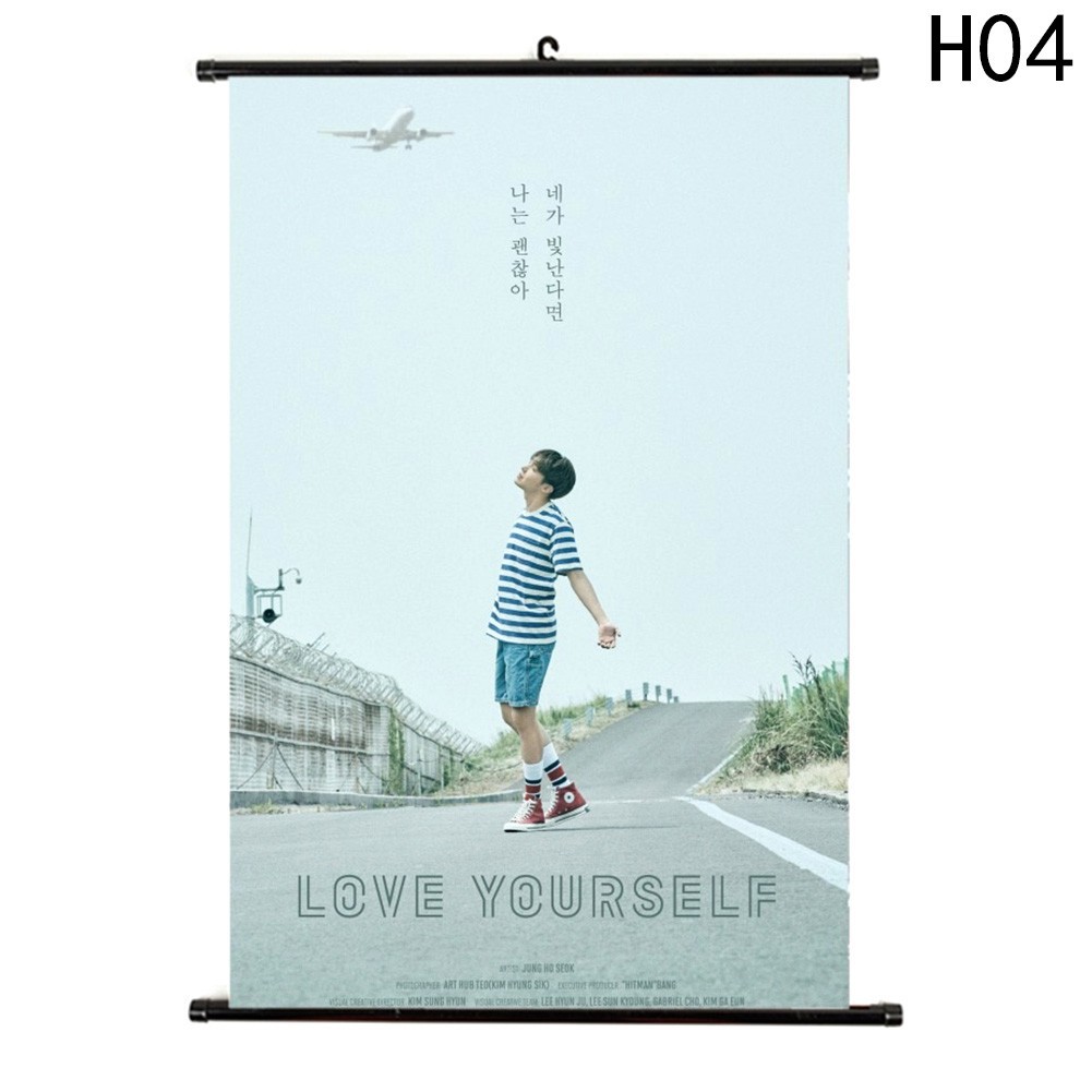 Poster treo tường trang trí hình nhóm BTS