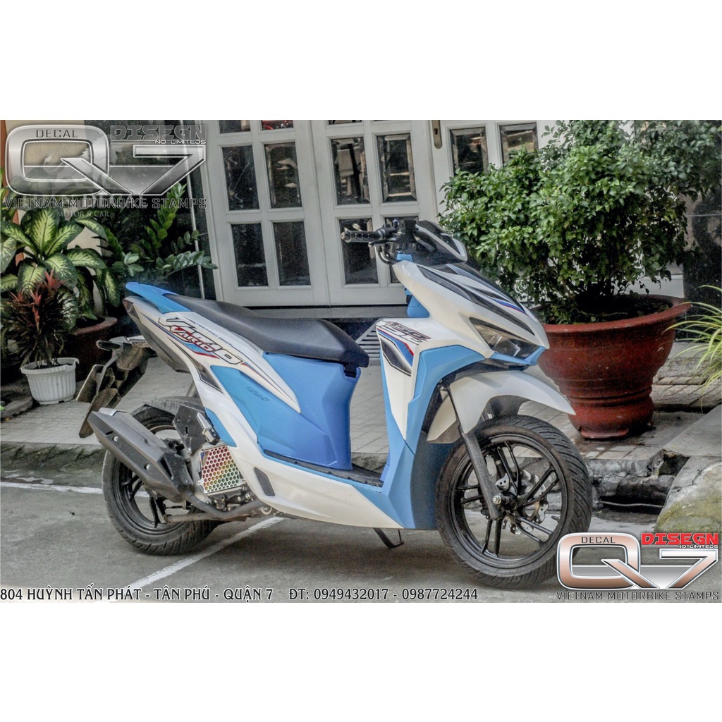 Tem rời vario - xanh trắng - decaq7