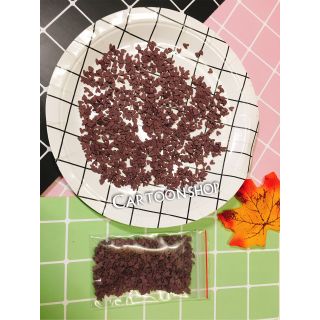 100g cốm trái tim socola trang trí slime giá 60k