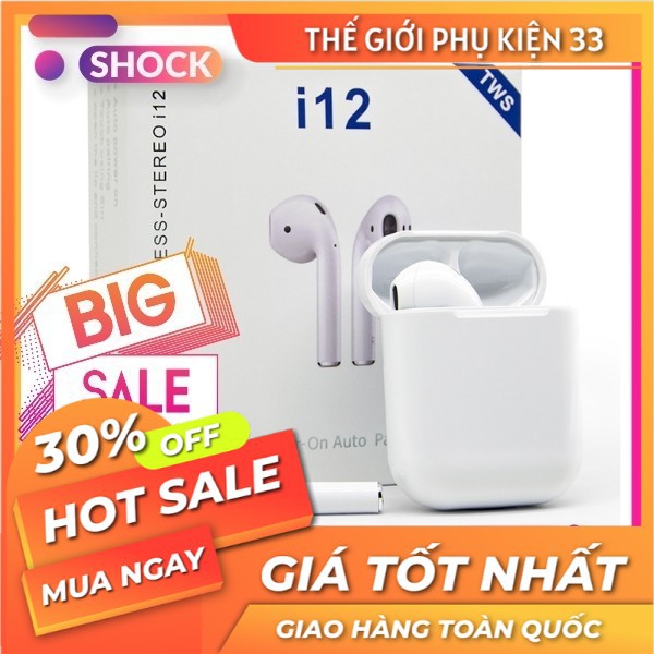 Tai Nghe Bluetooth I7S-TWS Kết Nối Không Dây Âm Thanh Bao Chất - Nghe 2 Tai