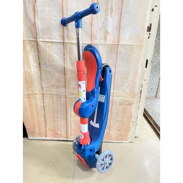 Xe scooter kiêm chòi chân 2in1 có nhạc, đèn