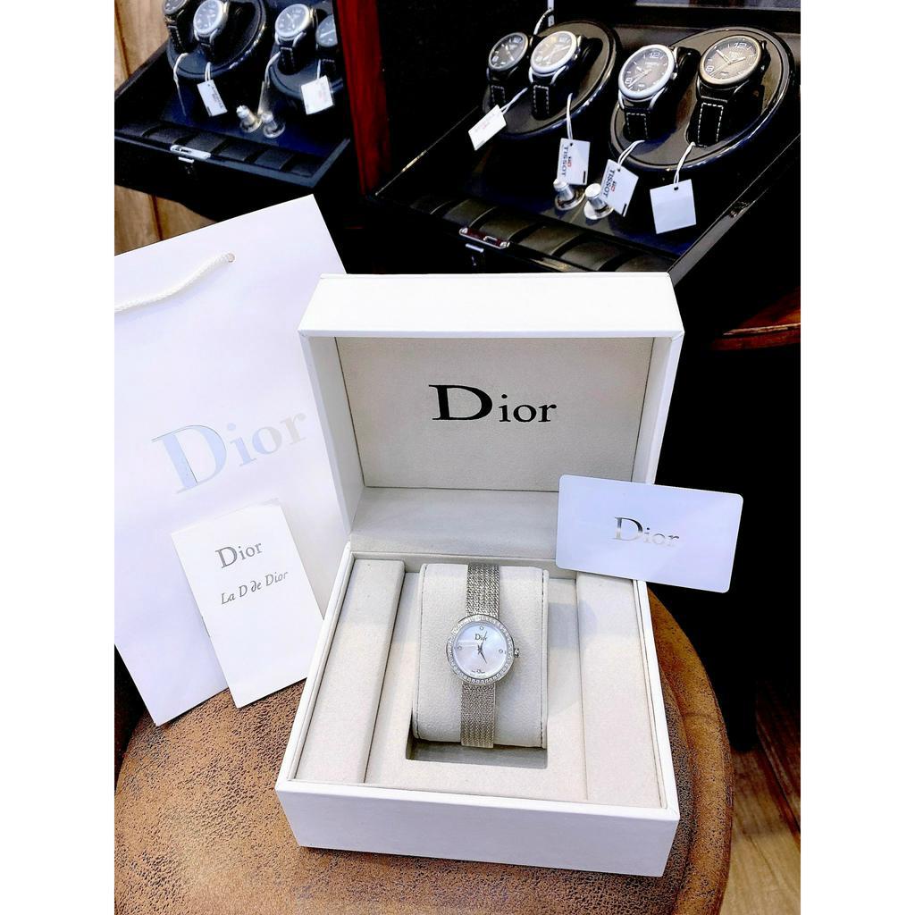 ĐỒNG HỒ Nữ DIOR SATINE khung thép- size32mm- máy swiss- chống nước - BẢO HÀNH 24 THÁNGGG