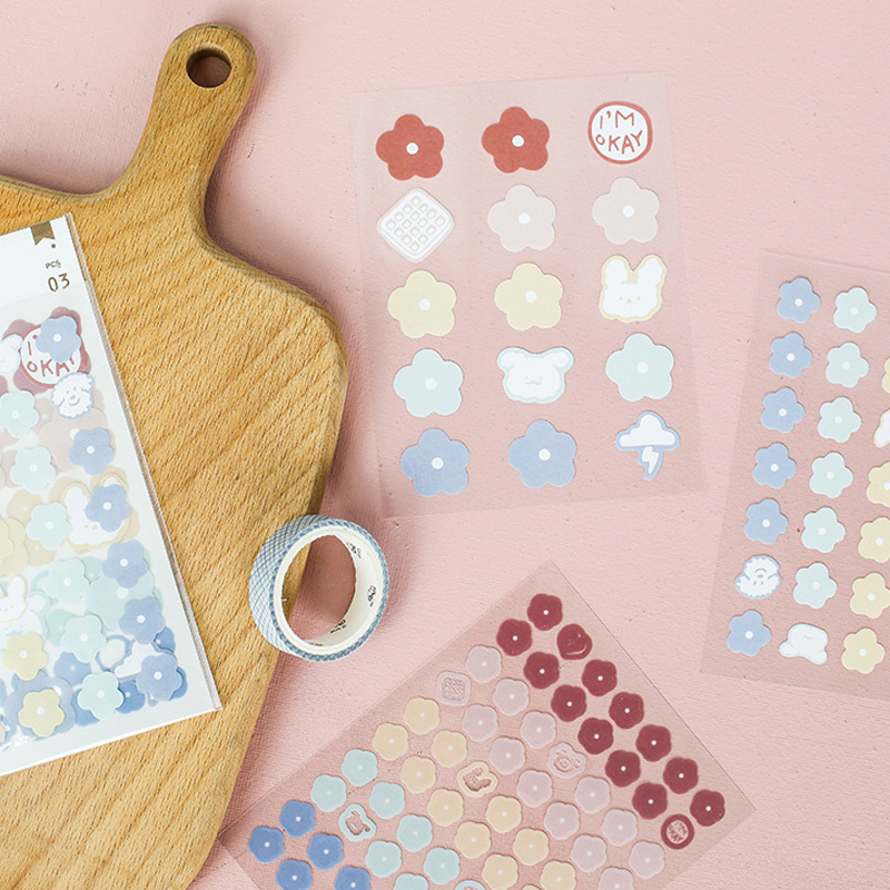 Sticker Dán Trang Trí Điện Thoại / Nhật Ký Xinh Xắn Sáng Tạo