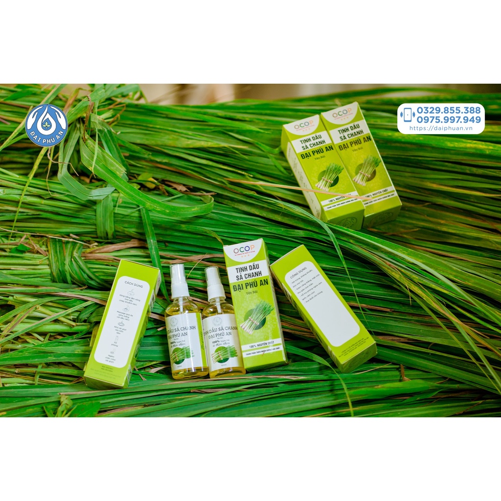[CHÍNH HÃNG] Tinh dầu Sả Chanh nguyên chất Đại Phú An chai 10ml