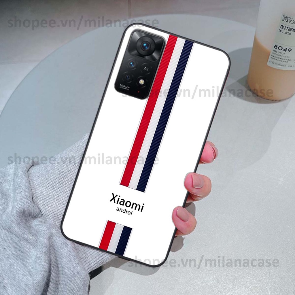 Ốp Xiaomi Redmi Note 11 4G / Note 11S / Note 11 Pro 5G in giả da phong cách thể thao, cá tính, thời trang