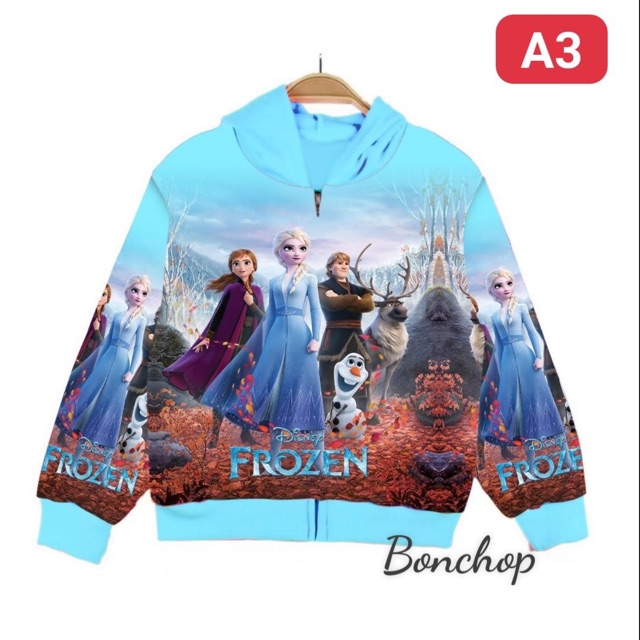 Áo khoác Elsa bé gái .