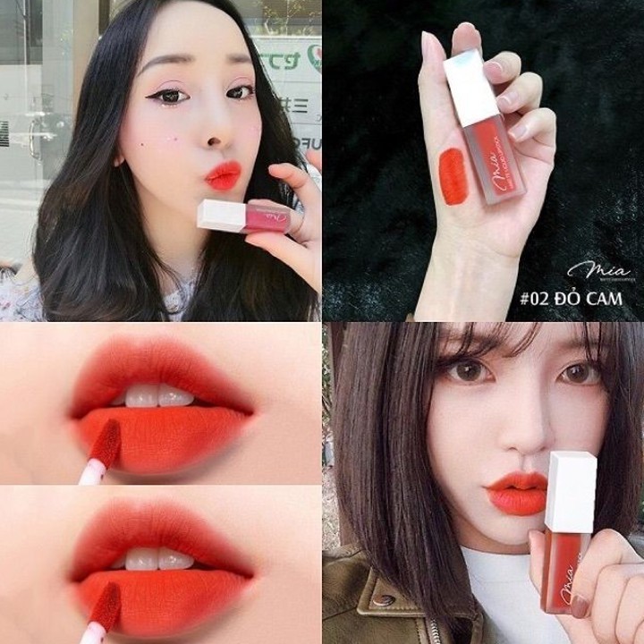 Son Kem Lì Không Chì Mia Lipstick Đỏ Cam 02 - Kèm phiếu bảo hành | BigBuy360 - bigbuy360.vn