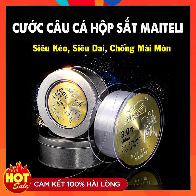 CƯỚC CÂU CÁ CƯỚC CÂU CHÍNH HÃNG HỘP SẮT MAITELI CƯỚC SIÊU BỀN CHỐNG XOẮN CHỐNG SƯỚC - Đồ Câu DHS