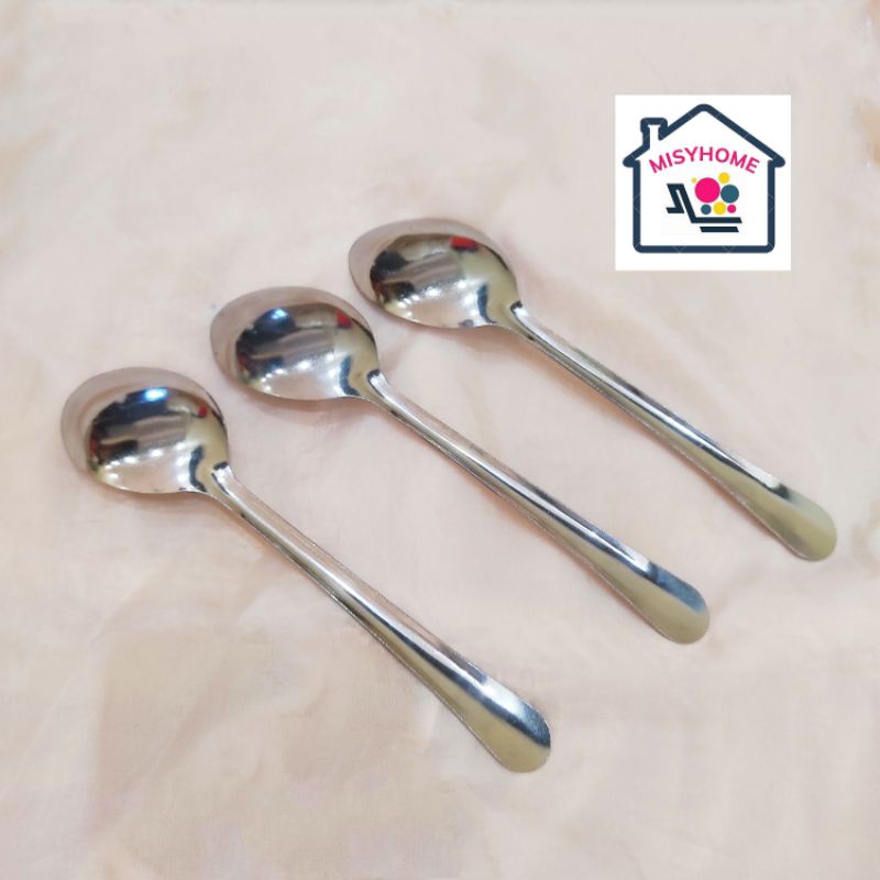 Thìa inox ăn cơm, muỗng inox cán dài ăn cháo chè xôi ăn phở ăn dặm Misyhome