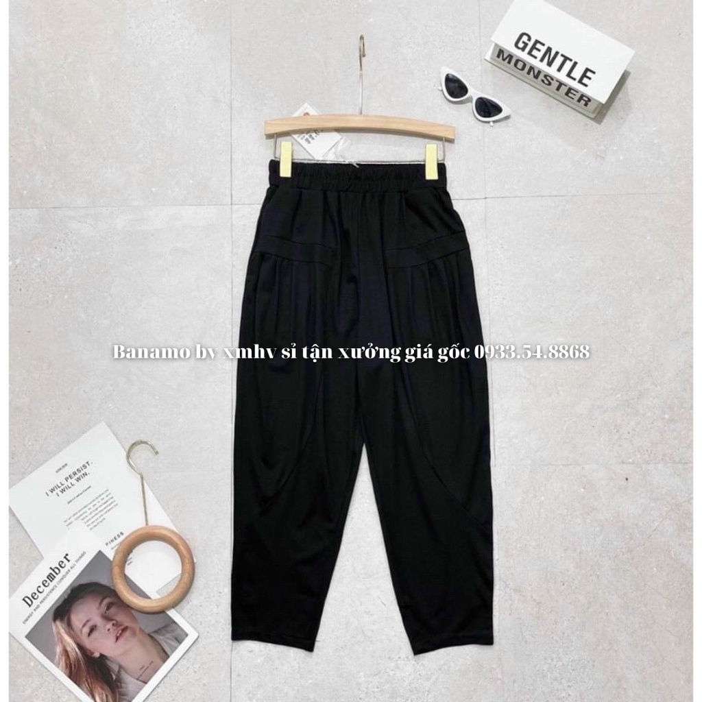 Quần jogger bom túi trước cạp chun siêu đẹp thời trang Banamo fashion  jogger bom túi trước 201
