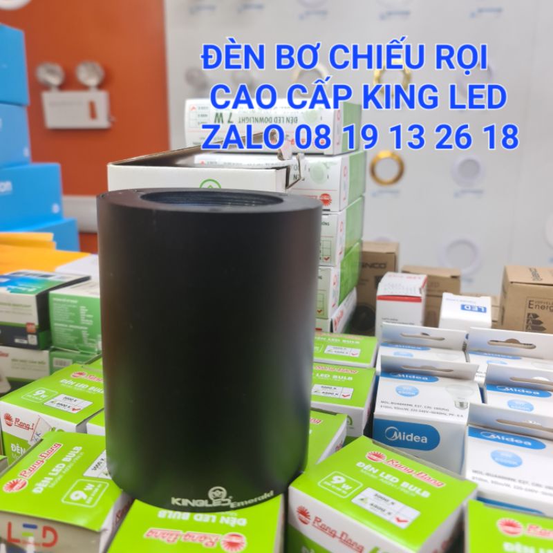 Đèn Bơ, đèn ống bơ thân dài Chiếu Rọi KingLed Emerald Cao Cấp, thiết kế độc đáo, choá đèn cao cấp